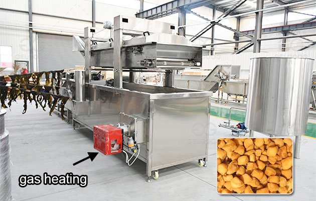 Chin Chin Fryer Machine in Factory