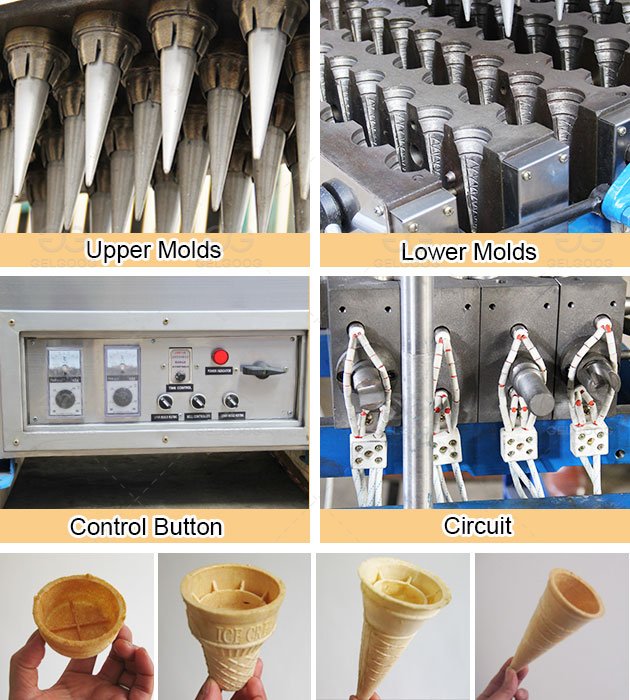 Factory Price of Commercial Ice Cream Cone Maker Machine