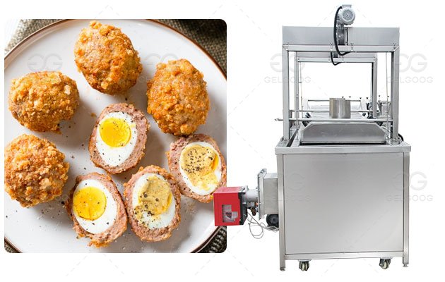 Gas Heating Scotch Egg Frying Machine