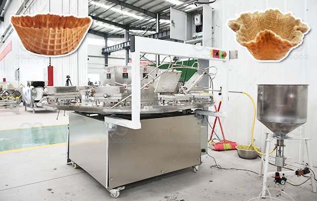 Ice Cream Waffle Bowls Making Machine