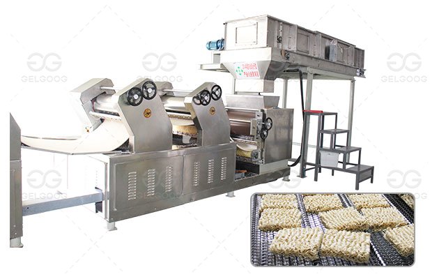 Continuous Fried Ramen Instant Noodles Making Production Machine