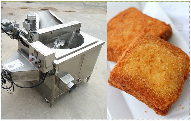 200kg/h Electric Bread Slice Frying Machine for Commercial