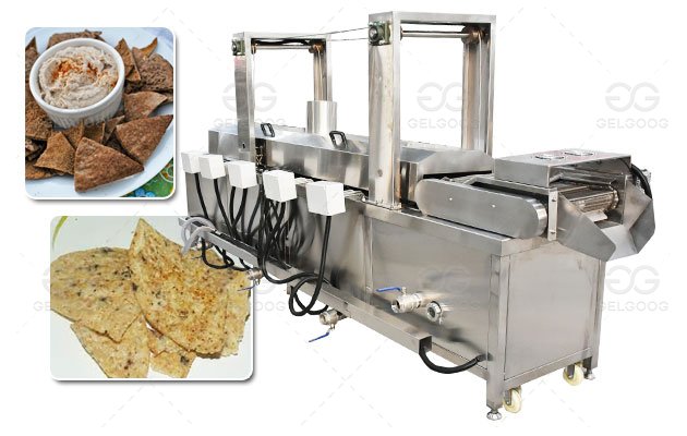 Continuous Bean Chips Fryer Machine