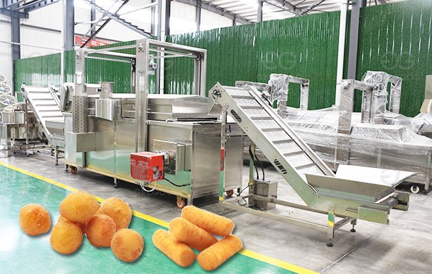 Potato Croquette Frying Machine