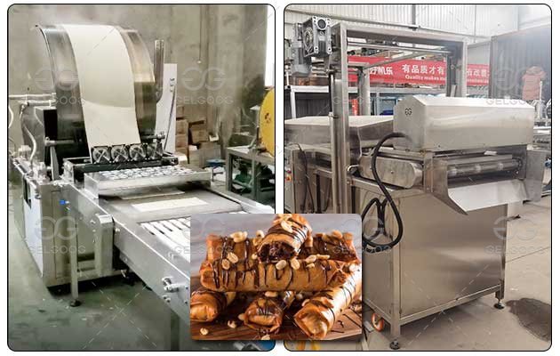 Chocolate Banana Spring Rolls Machine