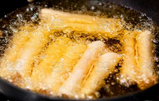 Frying Taquitos in a Fryer Machine