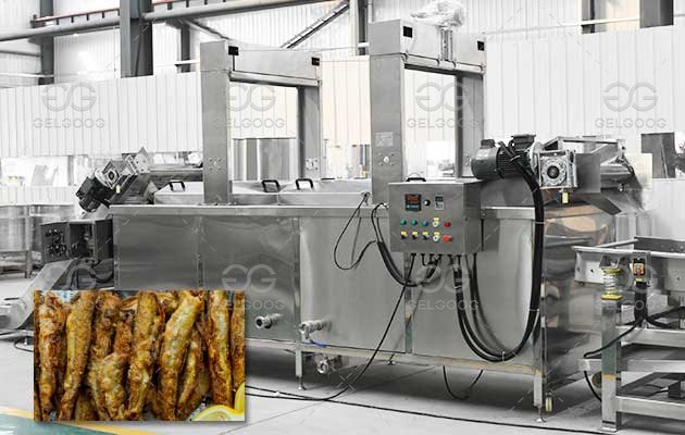 Industrial Frying Machine for Fish